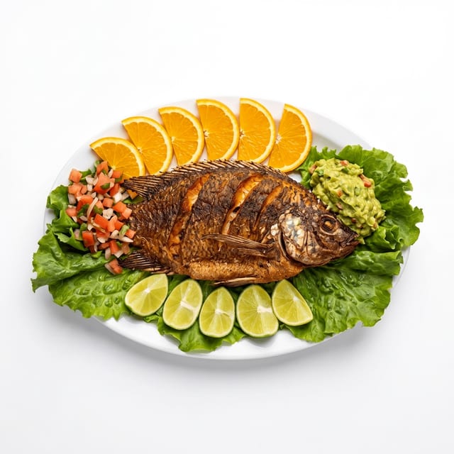 Mojarra a la Mariposa (Butterfly Style Mojarra).